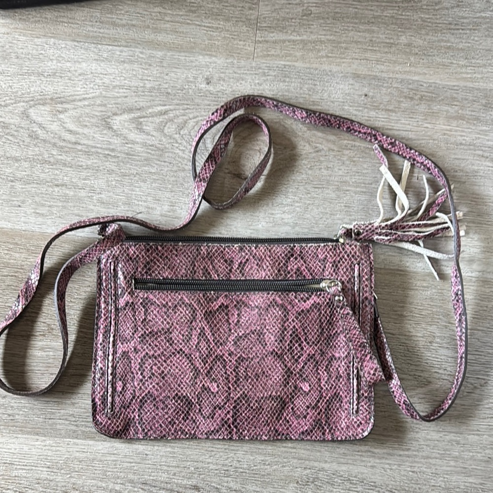 Valentina Pink Crossbody Bag with Textured Finish